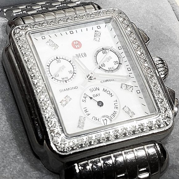Heidi Daus Vintage “Pavé Crystal Bangle” watch bracelet EUC size S/M interior 8” Versace Circle Two Tone Womens Watch main image 2